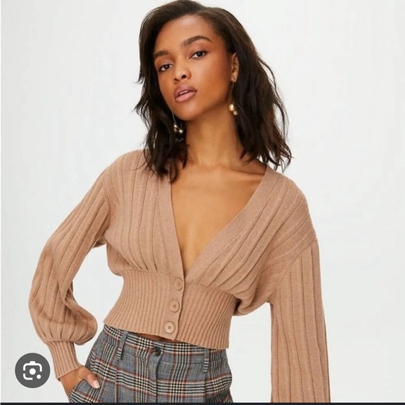 Aritiza Wilfred plunge button cardigan - Picture 2 of 2